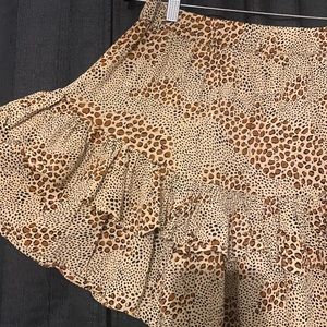 Amuse Society Loren Mini Skirt Animal Print